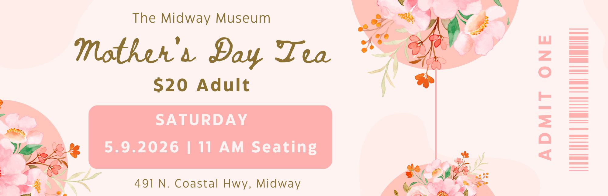 Mother's Day Tea-Adult 11 am